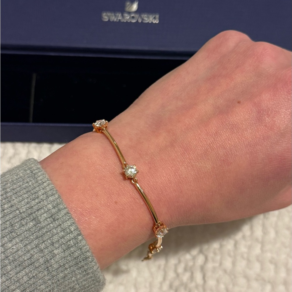 Swarovski Bracelet Rose Gold New with Box - Picture 5 of 5